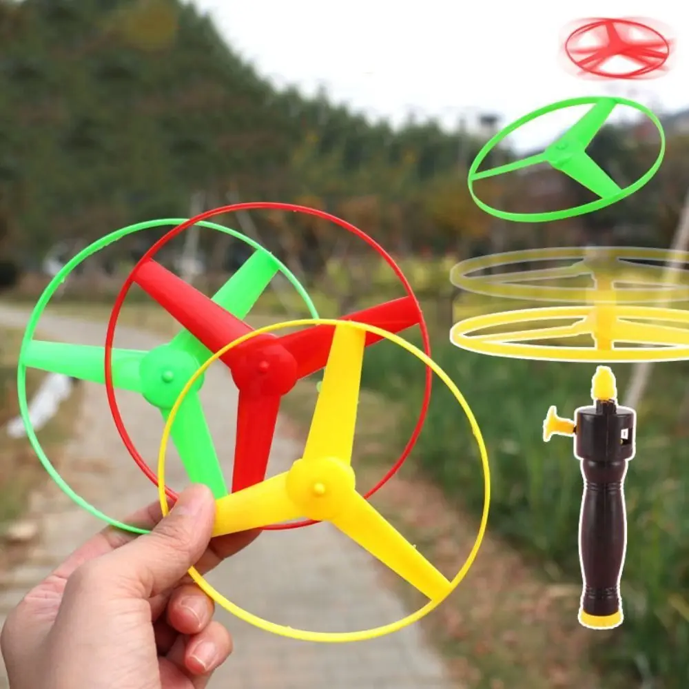 Flygande propeller helikopter leksak för barn utomhuslek_voghion.com