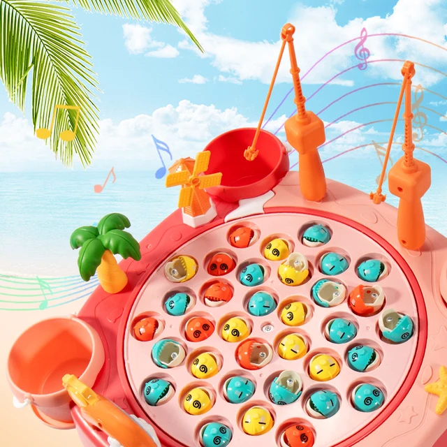 Magnetic Electric Fishing Game with Music Children Water Baby Toys Gif –  Toyster