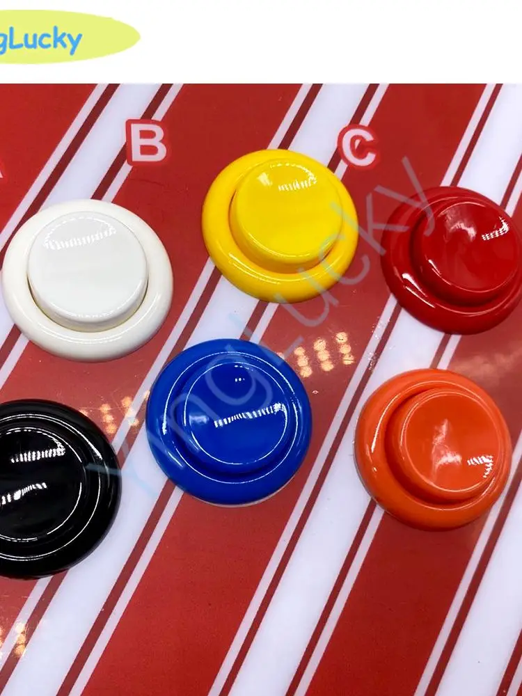 Neuer 1er-Pack Arcade American Button 28mm Arcade-Tasten Naruts HAPP Rundtaste für Arcade-Joystick-Kit Arcade-Spielautomaten-Tasten – Detail 1