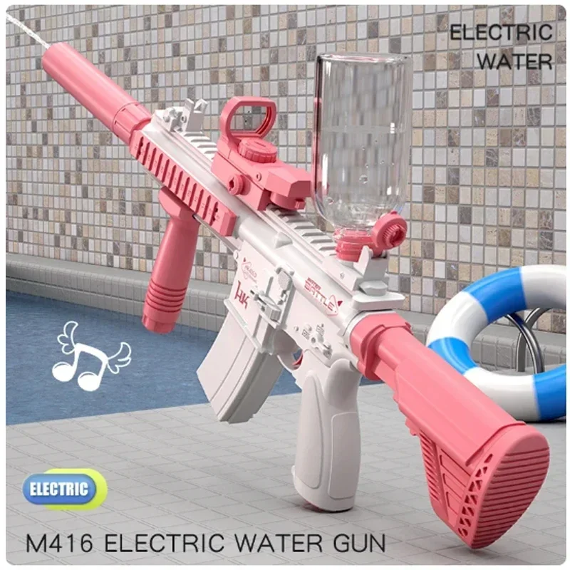 New Water Gun Electric Toy High Voltage Strong Charging Energy Fully Automatic Shooting Toy Summer Beach CS Toy Boy Girl Gift 2