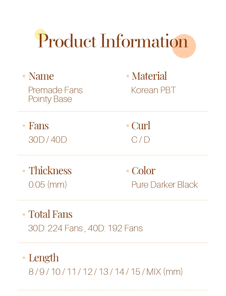 H&L SINCE 1990 30D&40D Wimperncluster, vorgefertigte Fächer, Einzelwimpern, starkes Bündel, Basiswimpernverlängerung, koreanische Wimpern – Detail 2