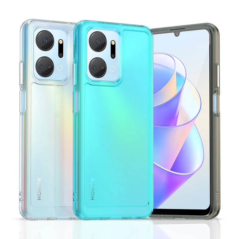 Per Honor X7A Custodia Per Honor X7A 4G Cover 6.75 Pollici Antiurto Candy Soft Silicone Paraurti Protettivo Trasparente Per Honor X7A