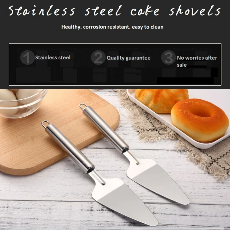 Pizza and Cake Cutter Stainless Steel Cake Pizza Shovel Knife Butter Knife Cheese Dessert Cutlery Bakeware Cake Spatula Tool Baking Pizza Pan Tools