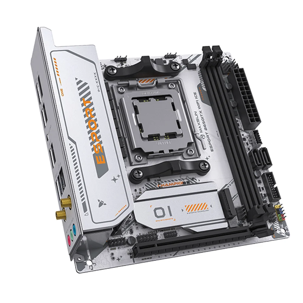 Maxsun b650itx WiFi ice motherboard AMD Ryzen AM5 DDR5 supports