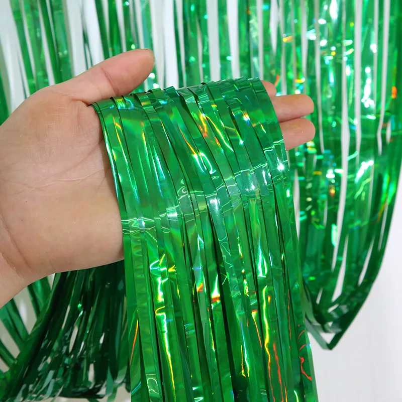 Rainbow Foil Fringe Curtain for Celebrations and Events Decor
