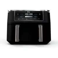 Ninja Air Fryer, Roast, Bake, Crisps, Broil, Reheats, Keep Warm, 10-in-1, Fries, Frozen Food, Veggies, Meat, 10 QT, Black, DZ302 1