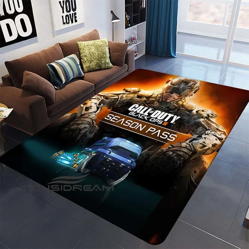

Call of Duty Game Logo Game Mat 3D Living Room Home Decor Rug Bedroom Mat Bathroom Mat Kids Room Baby Play Crawling Large Rug