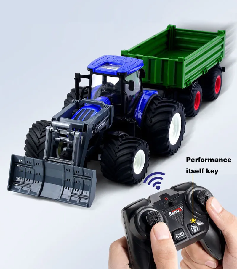 lightning mcqueen remote control car 1:16 RC Car Remote Control Farm Tractors Agricultural Trailer LED 27MHZ Radio RC Farmer Alloy Trucks Electronic Toy Boys Gift rc cars for adults