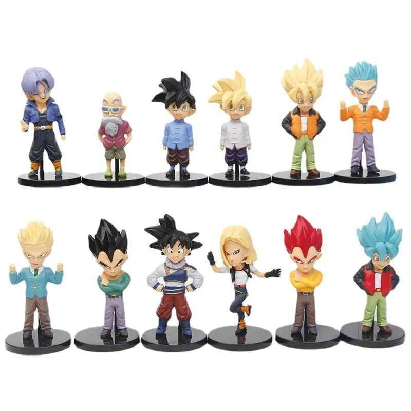 Dragon Ball Goku Vegeta Frieza Trunks Super Saiyan Anime Doll Action