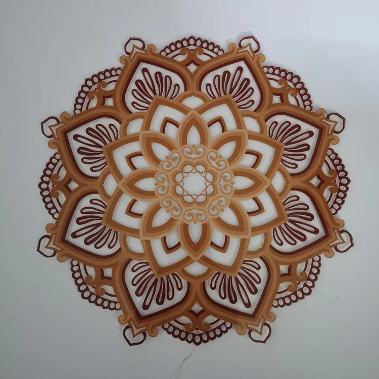 LED Wall Light Mandala Light Yoga Room Light Lumulox