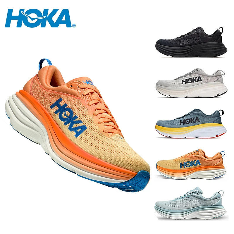 

Anti Slip HOKA Bondi 8 Sport Running Shoes Breathable Cushioning Road Runs Shoes Men Sport Shoes Lifestyle Outdoor Sneaker Women