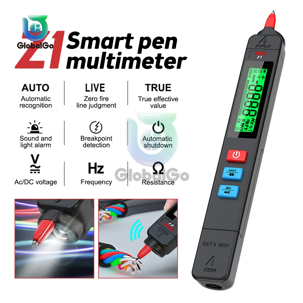 Z1DigitalACDCVoltageDetectorsSmartNonContactTesterPenMeter