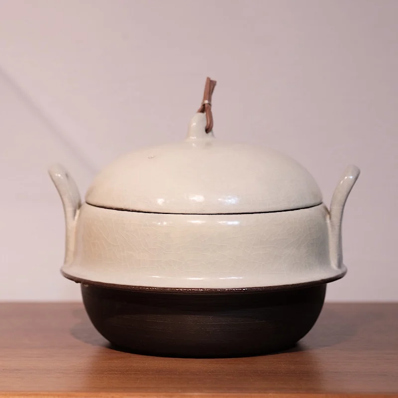 

Small white casserole bowl