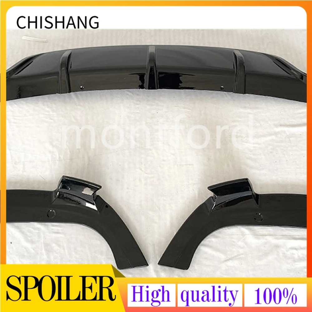 

For BMW X6 G06 2019-2021 Rear Bumper Diffuser Lip Carbon Fiber Look Replacement Lower Boot Exhaust Guard Splitter Spoiler Plate