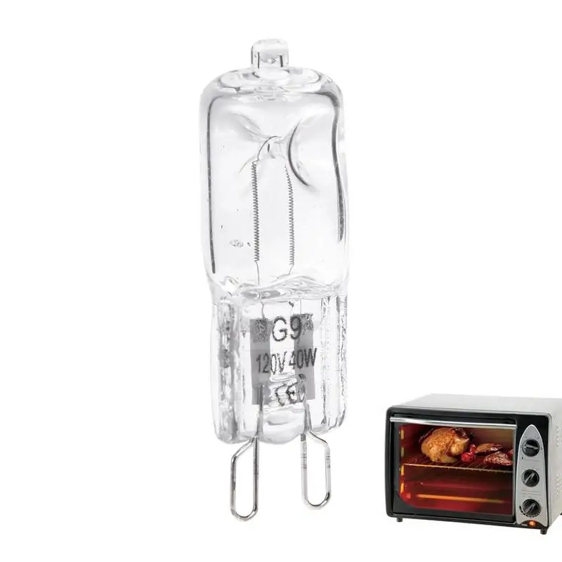 G9 Oven Light High Temperature Resistant Durable Halogen Bulb Lamp For Refrigerators Ovens Fans 40W 500℃ Pin Bulb 110V-240V halogen light bulb