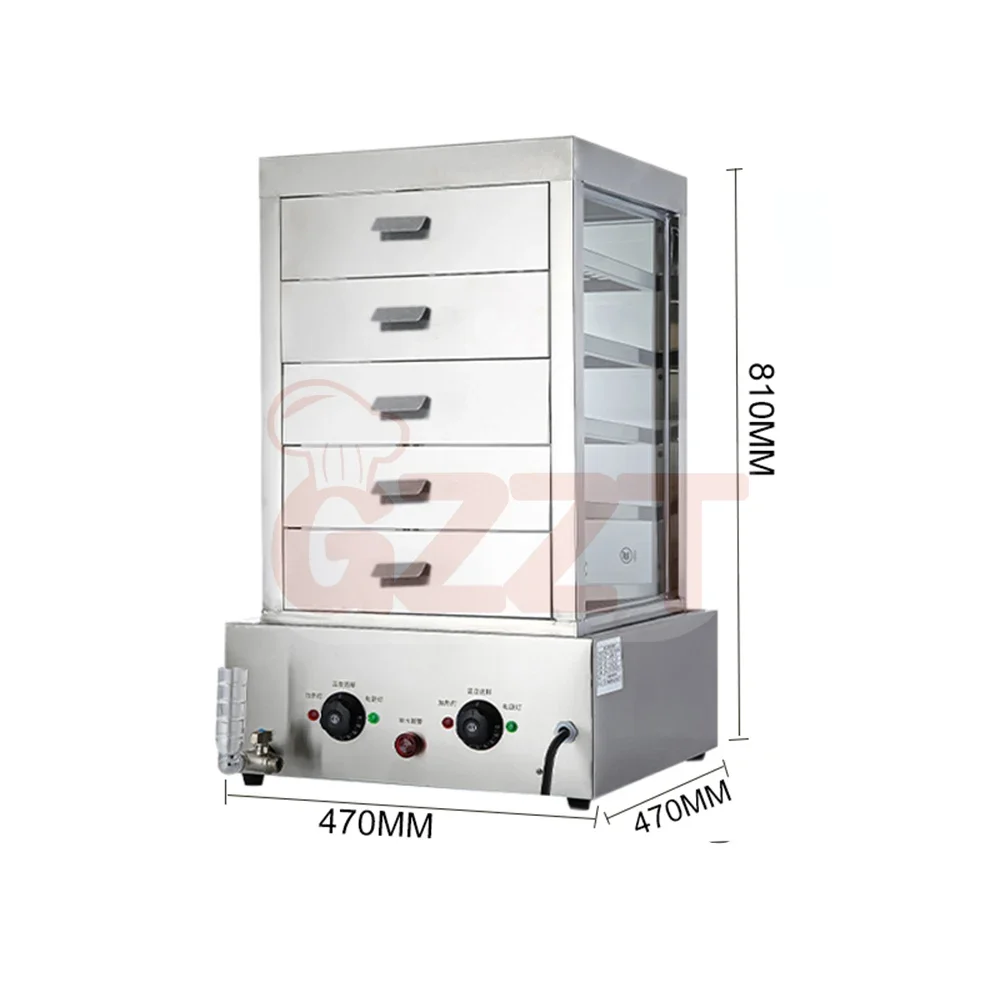 Hot Industrial Restaurant Hotel Breakfast Shop Use Dim Sum Steamer Rice Egg Soup Steamers Food Machine Dumpling Steamer