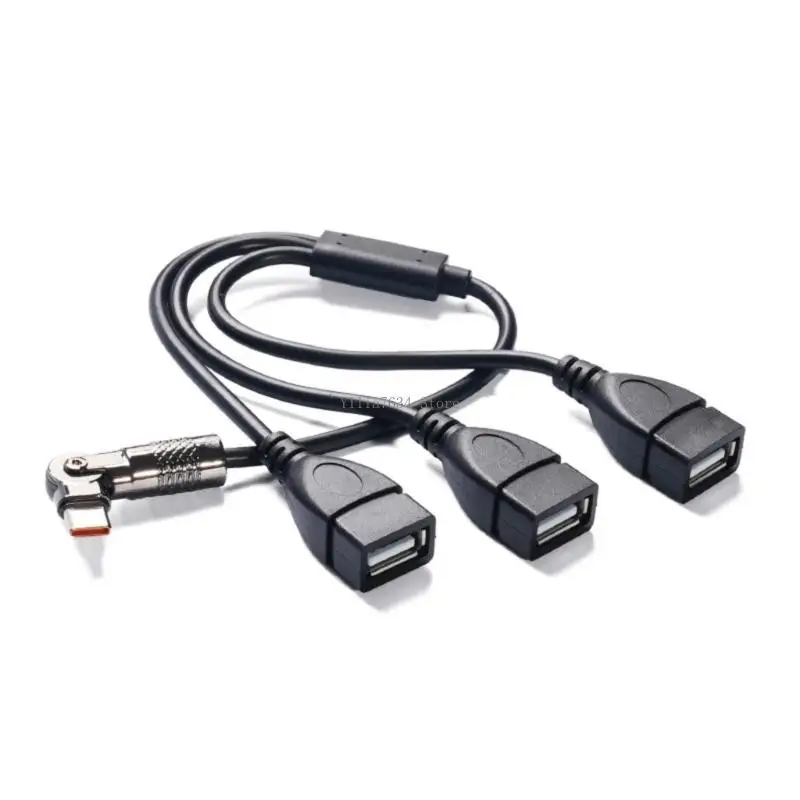 Elektronik Uygulamalar için Çoklu Bağlantı Noktalı USB Hub'lar Dönebilen Tip C Kafa Adaptörleri