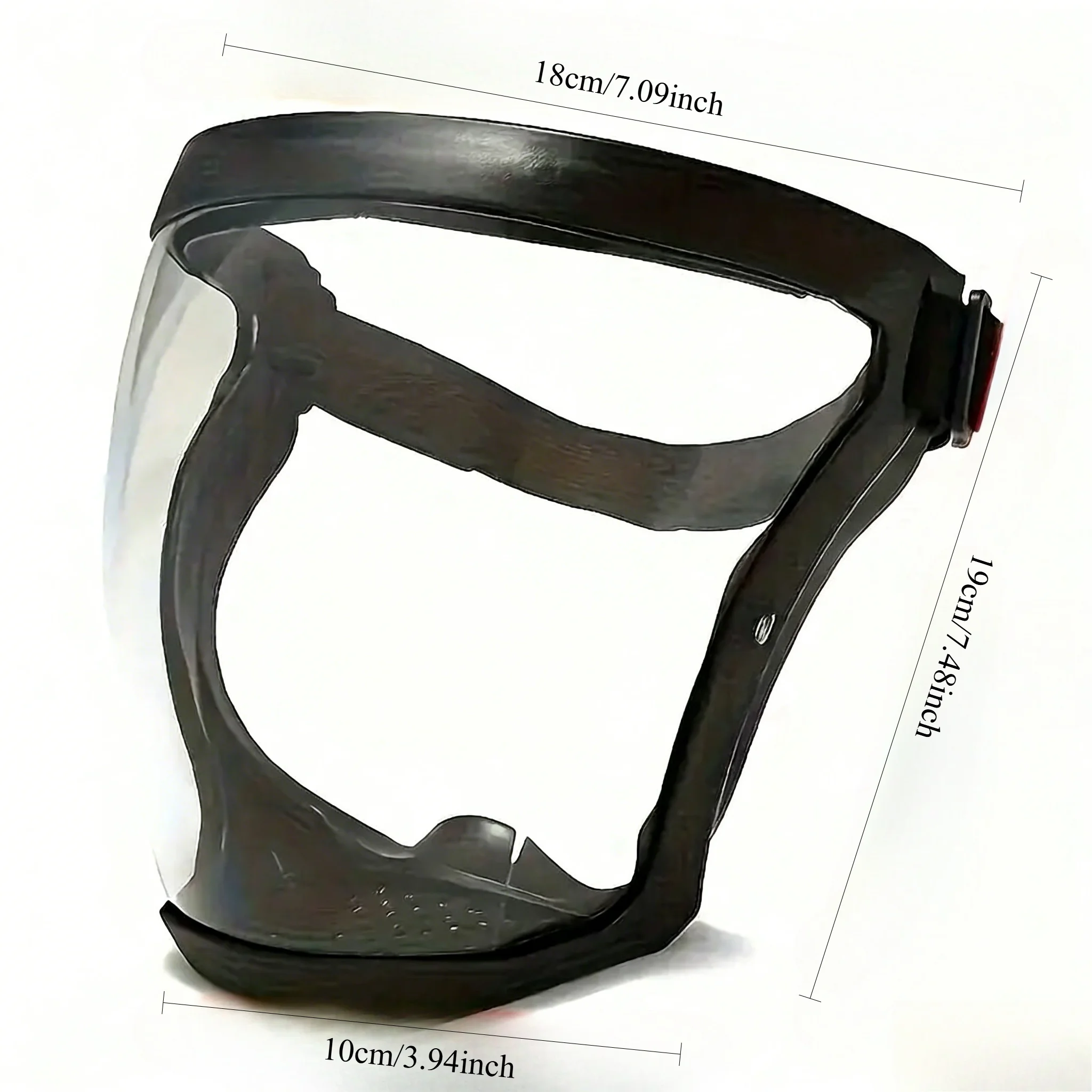 Adult Face Shield Safety Goggles with Detachable Dust Cover Mask
