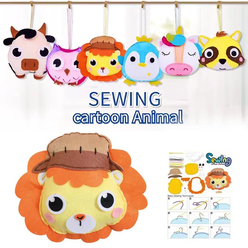 子供のための縫製クラフトキット 手工芸品 ユニコーンペンギン 動物 素材 男の子と女の子のためのおもちゃ Aliexpress