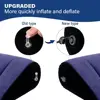 PVC Flocking Silicone Pillow Blue+Black Inflatable Inflatable Sex Pillow Triangle Cylinder Wedge Soft Relax Cushion 6