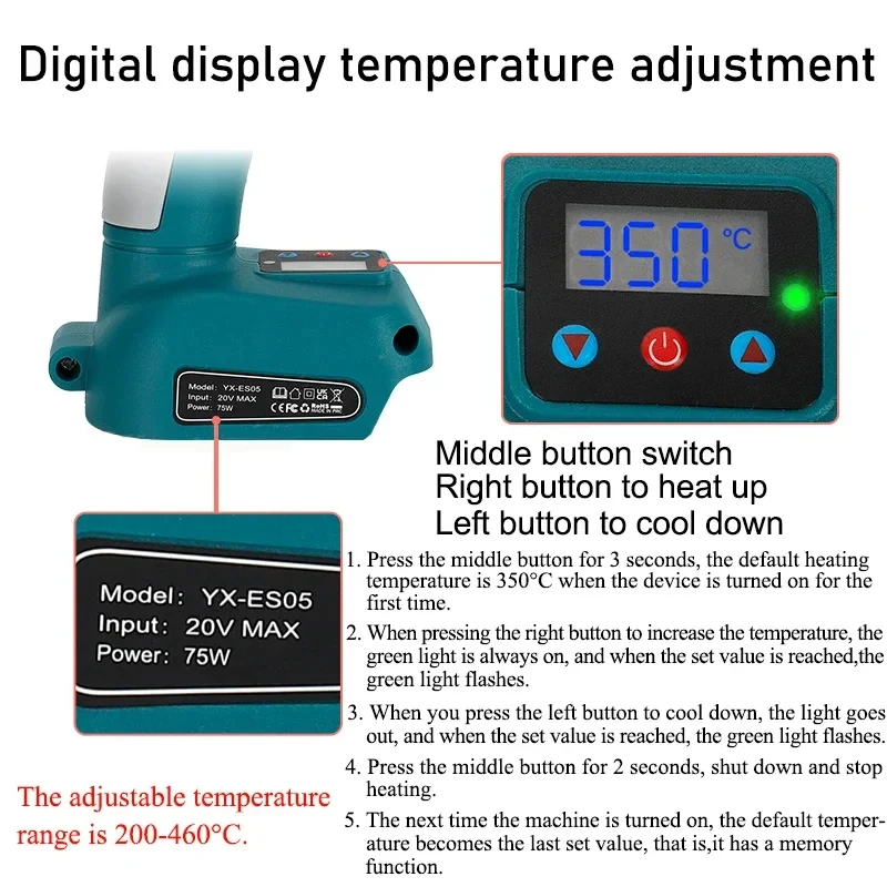 Handheld Automatic Tin Feeding Electric Soldering Iron For Makita For Dewalt For