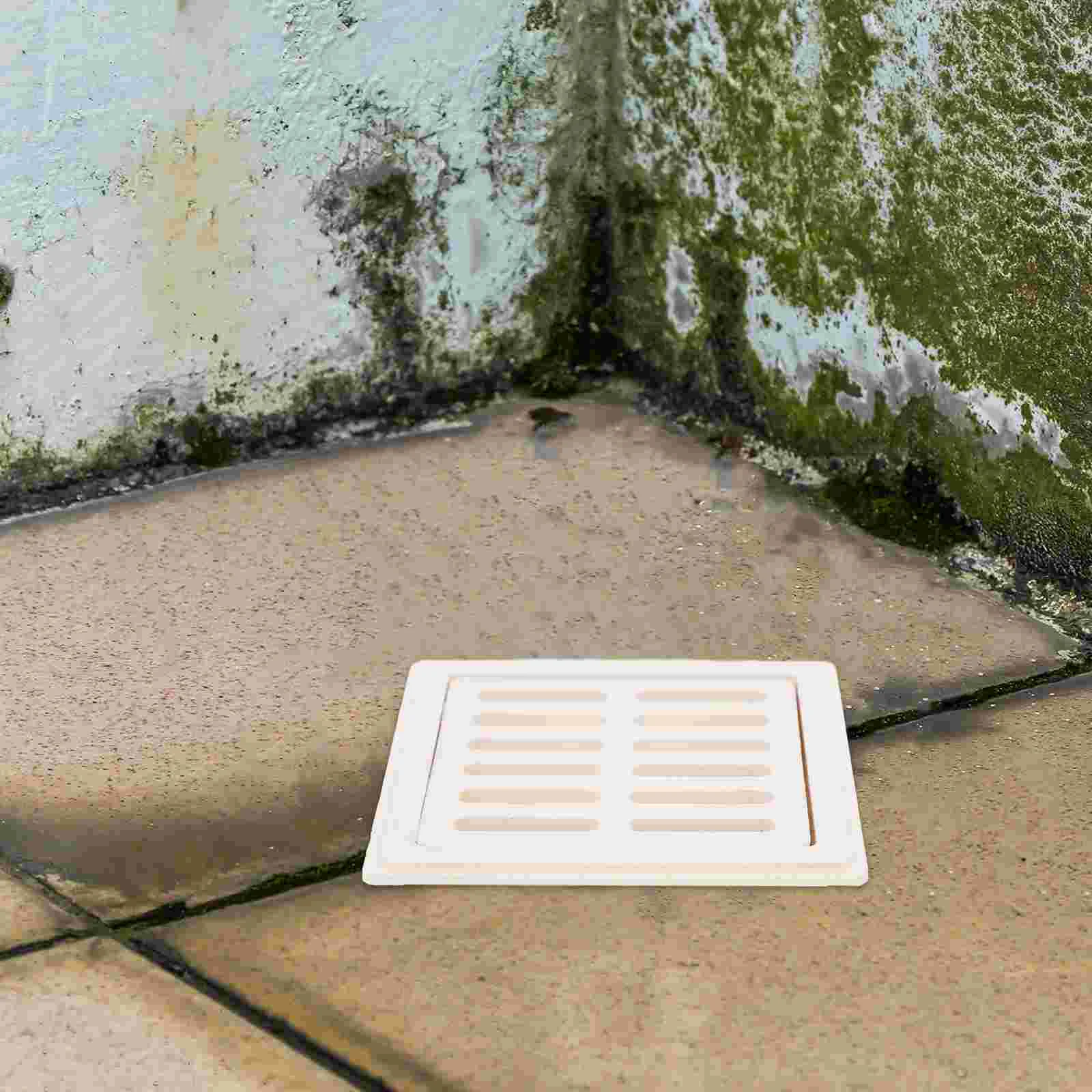 2 Pcs Drain Pipe Floor Square Shower Cover for Garden Basement Outdoor Roof Filter Convenient Bathroom Balcony
