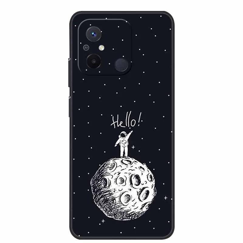 Black TPU Soft Cover with Wolf and Lion Design - Premium Silicon Bumper Case
