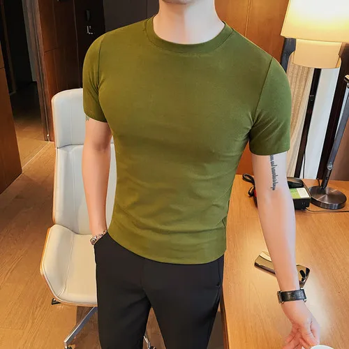 【限定価格セール！】 Brand Summer Tight Clothing Men Harajuku Shirts T fitting ヨガ・ピラティス