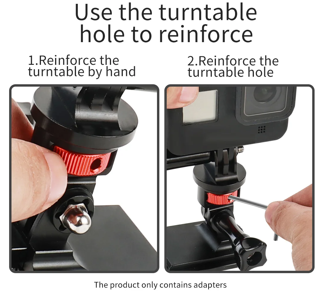 For insta360 X5 Metal Mini Tripod Convert Mount 1/4" Screw Quick-Release Base fo