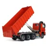 Toys Metal 1/14 8x8 RC Hydraulic Dumper Roll Off Dump Truck 3363 Rear Axle Steering 3 Speed Transmission Light Sound Tipper Gift 6