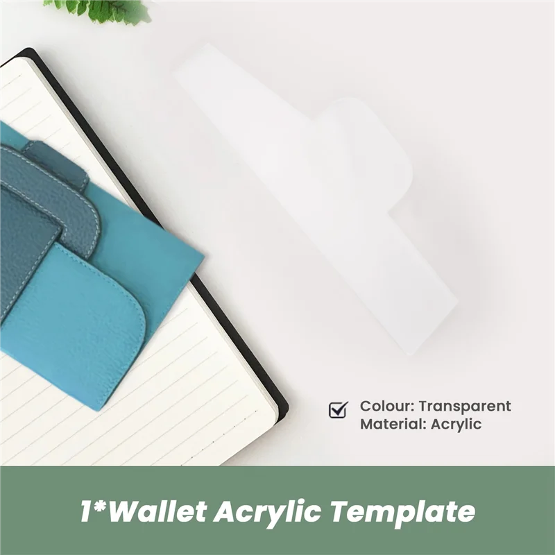 Acrylic Template for Crafting Leather Wallets and Bags