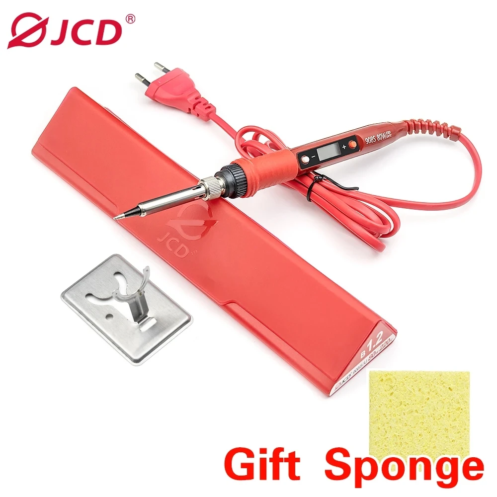 Digital Electric Soldering Iron with Adjustable Temperature and LCD Display - 80W Ceramic Heater Welding Tool Kit