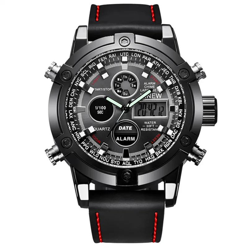 Men Genuine XINEW Brand Designer Watches Fashion Casual Leather Band Multi-function Sports Watch Sports Relogio Masculino 2025