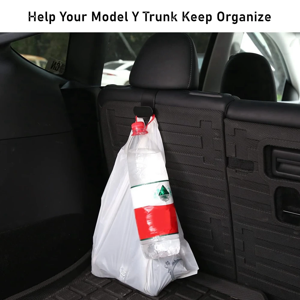 Car Back Seat Hook 2pcs Rear Seat Headrest Hanging Hook Umbrella Holder Storage Trunk Organizer Tesla Model Y Juniper