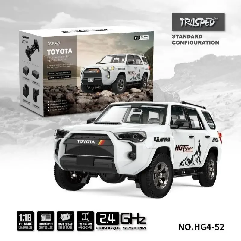 TOYOTA 4Runner 1/18 リモートコントロールカー 2024 New Hg 4runner 1:18 High Simulation Electric Model 2.4g