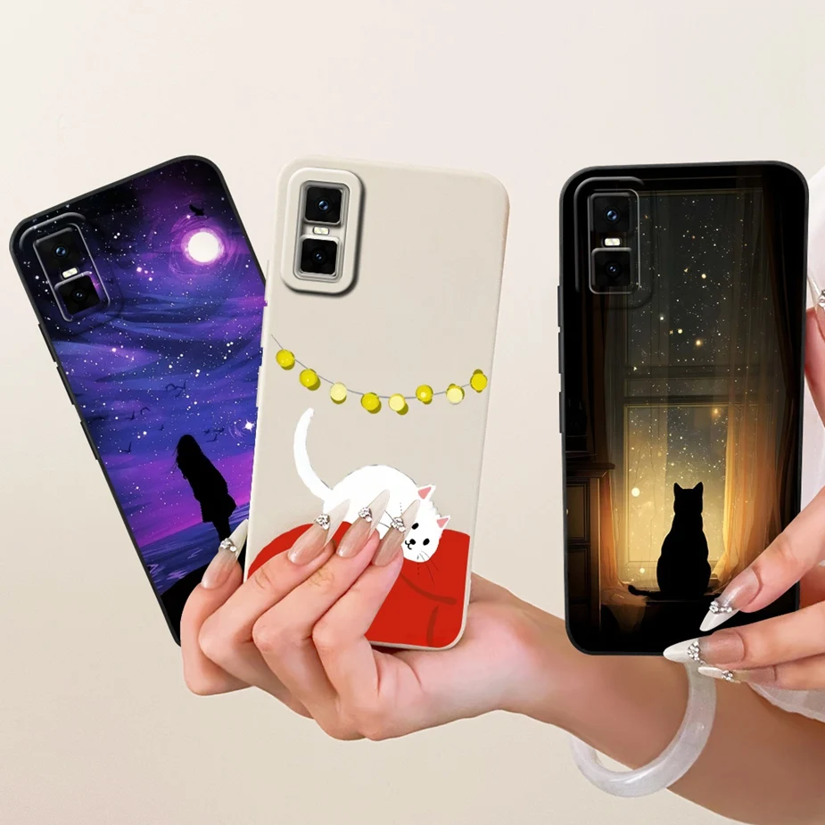Cute Cat Duck Cartoon Soft TPU Matte Phone Case