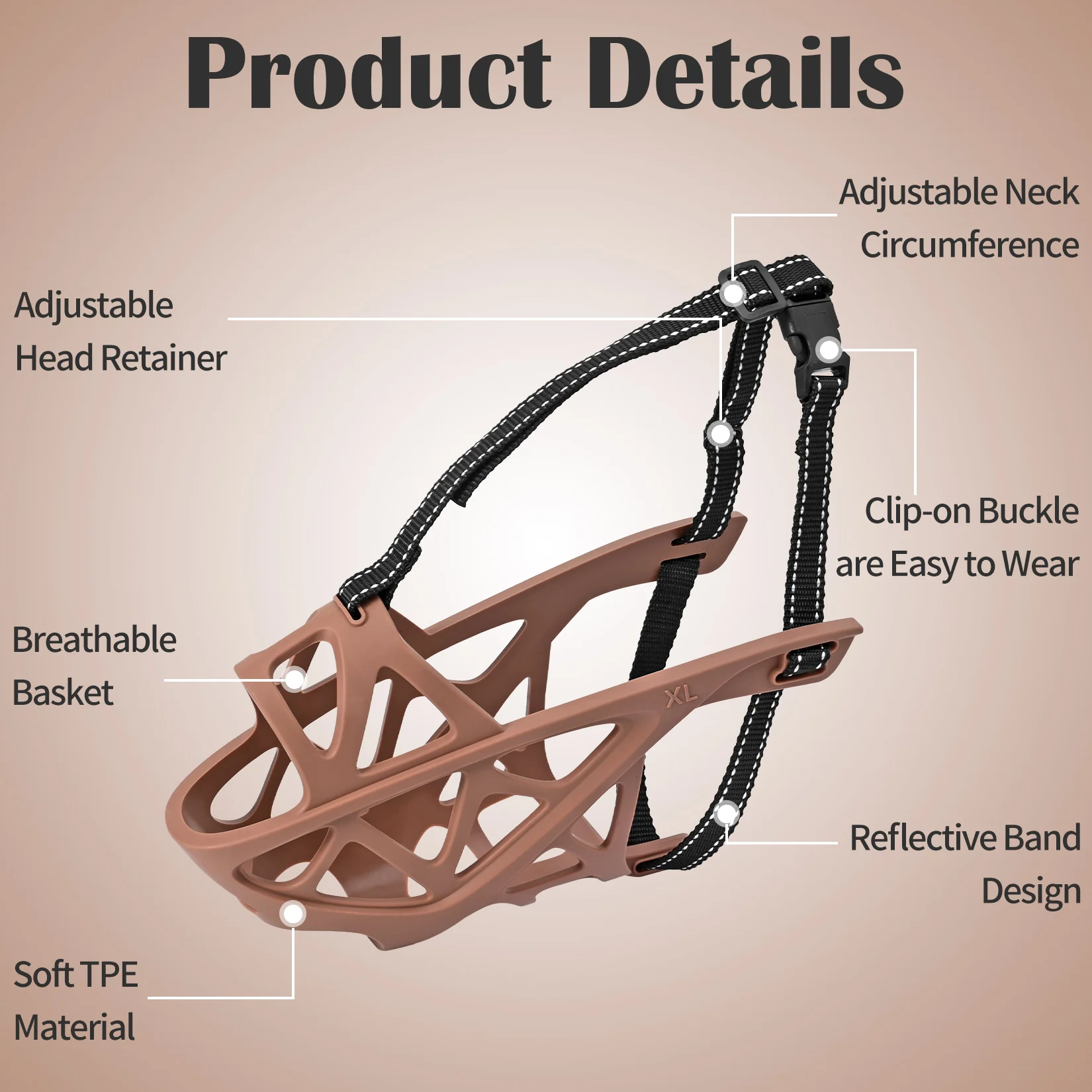 Breathable Dog Muzzles Anti Biting Chewing Pet Mouth Mask for Small Medium Large Dogs Mouth Cover Training Leash Leader 1PC dog muzzle