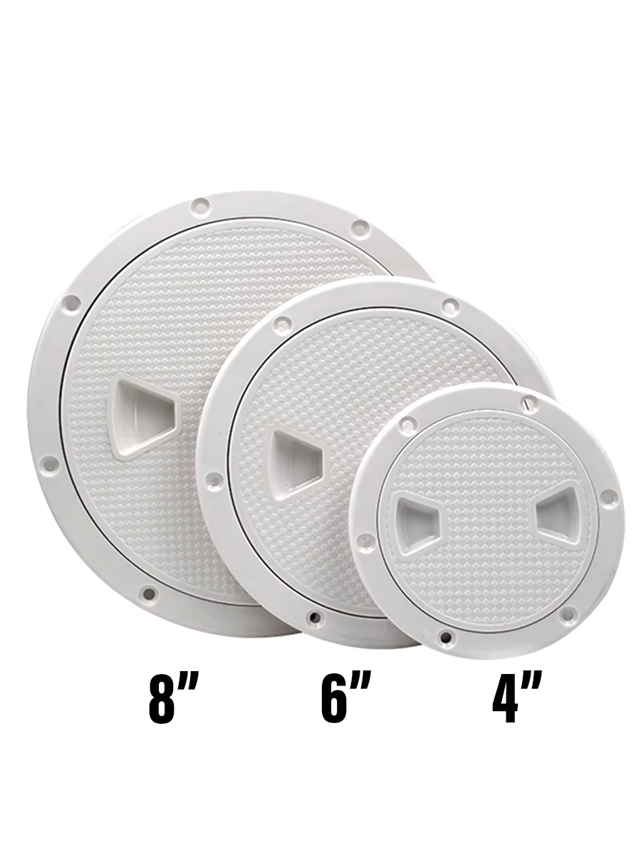 

1Pc Hatch Cover ABS Round Deck Inspection Plate White Boat Screw Out Deck Inspection Plate For RV Yacht Marine Boat 4 6 8 inches