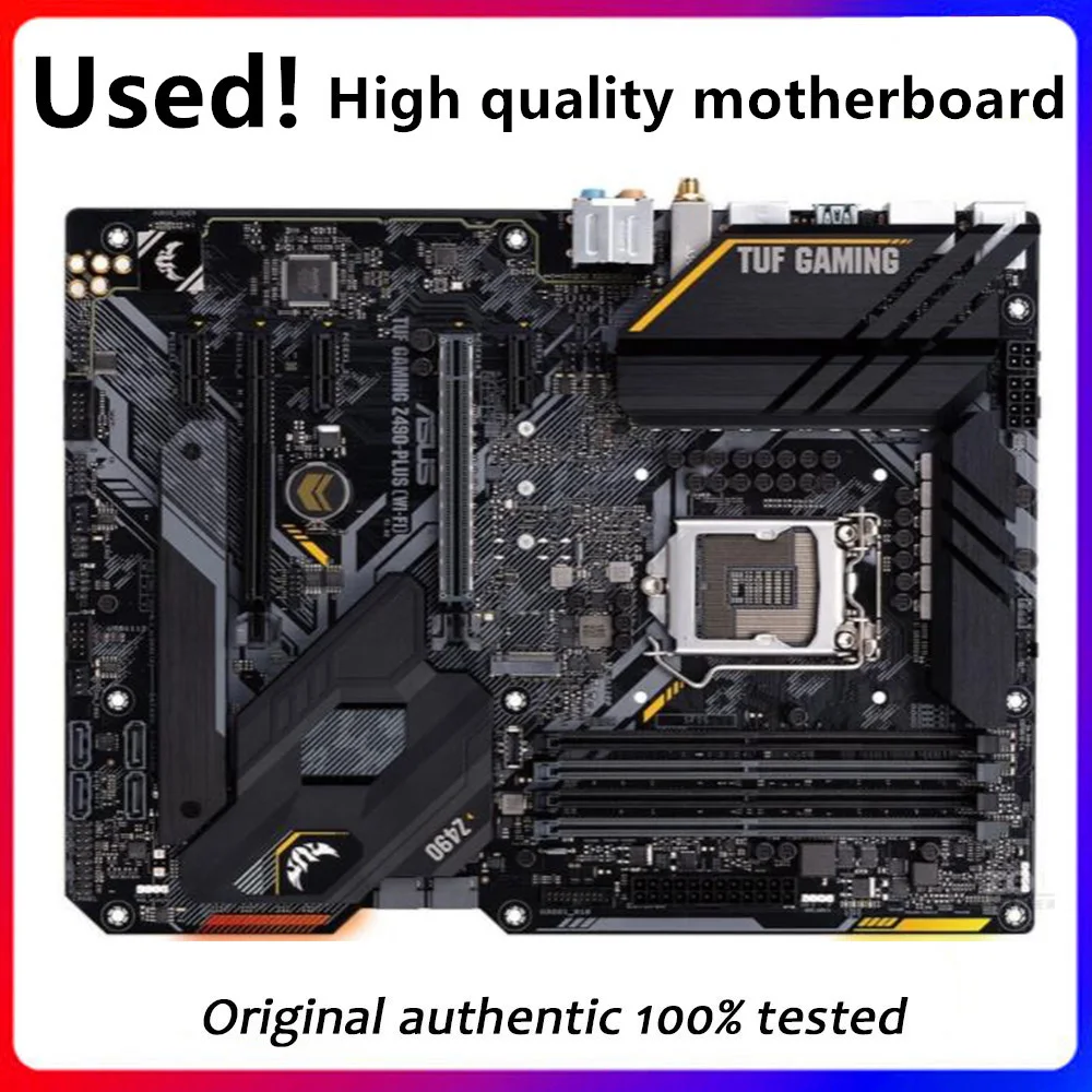 Per Asus Tuf Gaming Z490-Plus (Wi-Fi) Desktop Originale Z490 Ddr4 Pci-E4.0 Scheda Madre Lga 1200 Supporto I9 10900K 10Th Cpu