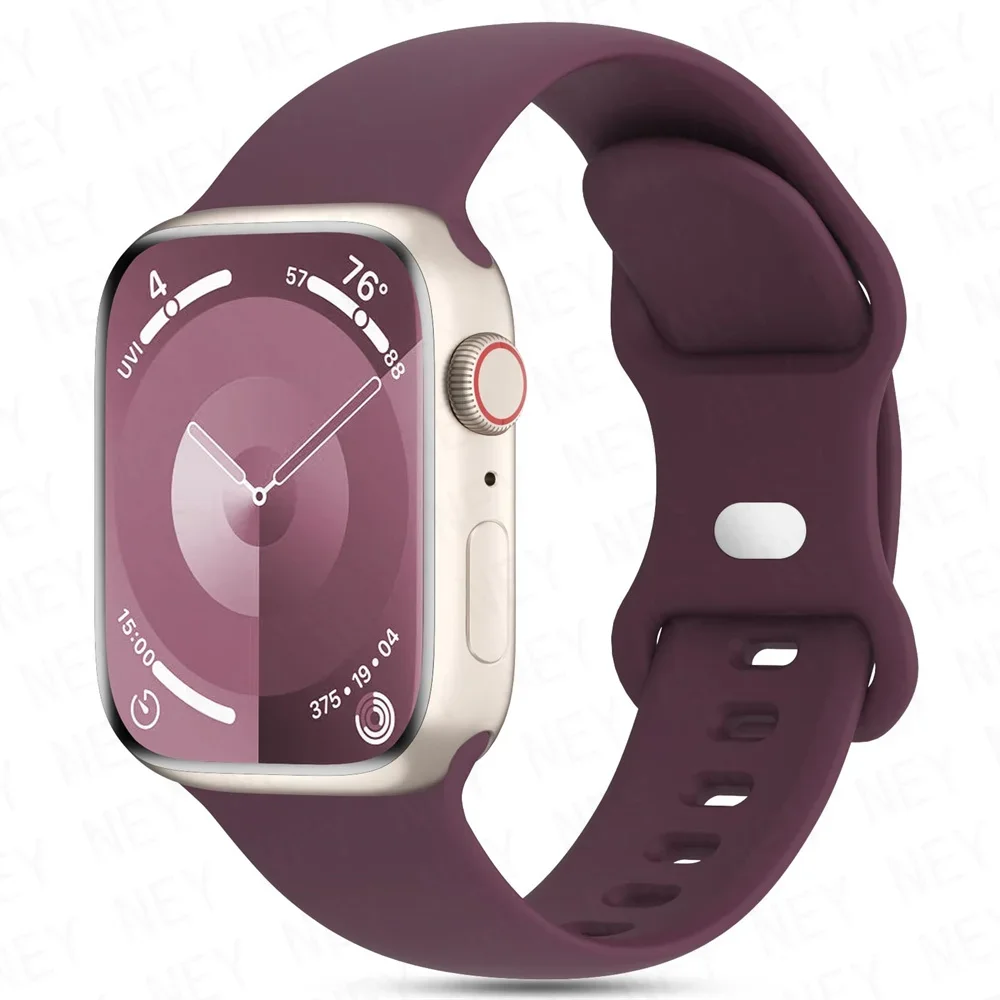 Silicone Watchbands for Apple Watch - Versatile Colors and Durable Design
