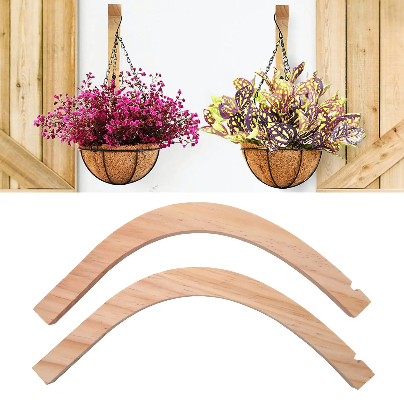 

Wooden Wall Hooks,Plant Hangers Indoor,Wall Mounted Plant Hooks for Hanging Plants,Flower Bracket,Wind Chimes Hooks