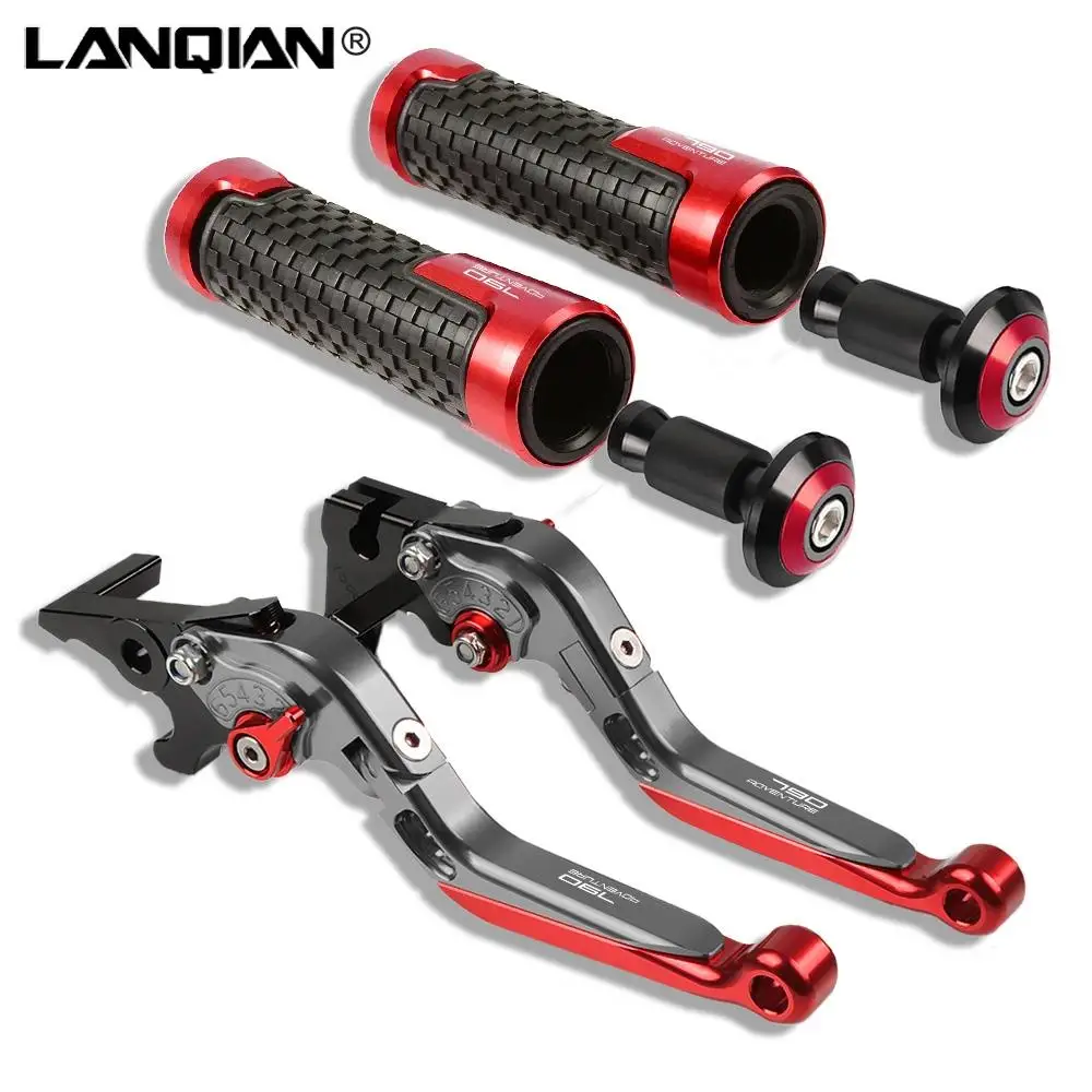 

Motorcycle Brake Clutch Levers Handlebar Hand Grips For 790 ADVENTURE 790 ADV ADVENTURE R 2017 2018 2019 2020 Accessories