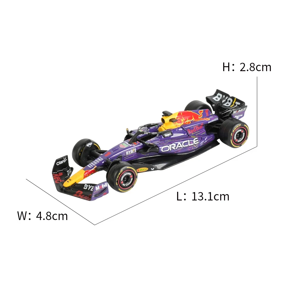 Bburago 1:43 Red Bull F1 Rb19 Las Vegas Miami 1 Verstappen 11 Perez Alloy Scaled Die-Cast Car Model Toys Collection Kid Gift 5