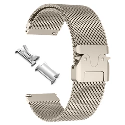 Stainless Steel No - Gap Metal Loop Watch Band Bracelet - Watch 6 Classic (Titanium Silver)