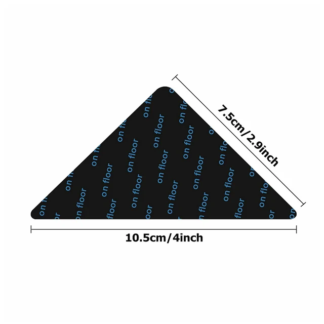 4/12/24PCS Riutilizzabile Tappeto Gripper Nastro Adesivo Biadesivo Antiscivolo Tappeto Pad Nastro Adesivi Lavabile Area Rug Pad Tappeto nastro 2