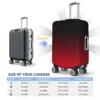 Bright Red And Black Ombre Suitcase Cover Flight Minimalist Gradient Useful Luggage Supplies Business Protector 6