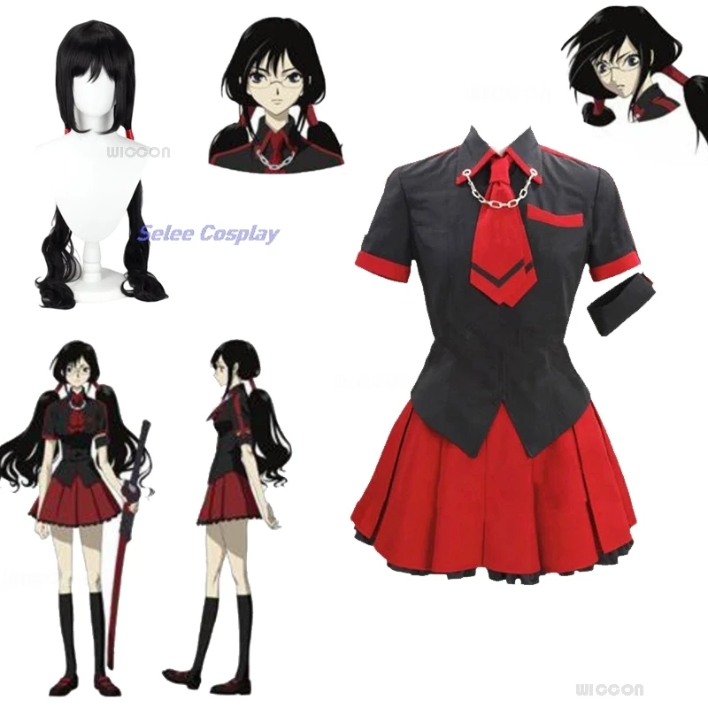 

Костюм для косплея аниме BLOOD-C Saya Kisaragi Saya, красная школьная форма JK, юбка для девочек, костюм для вечеринки на Хэллоуин, Женский костюм для ролевых игр