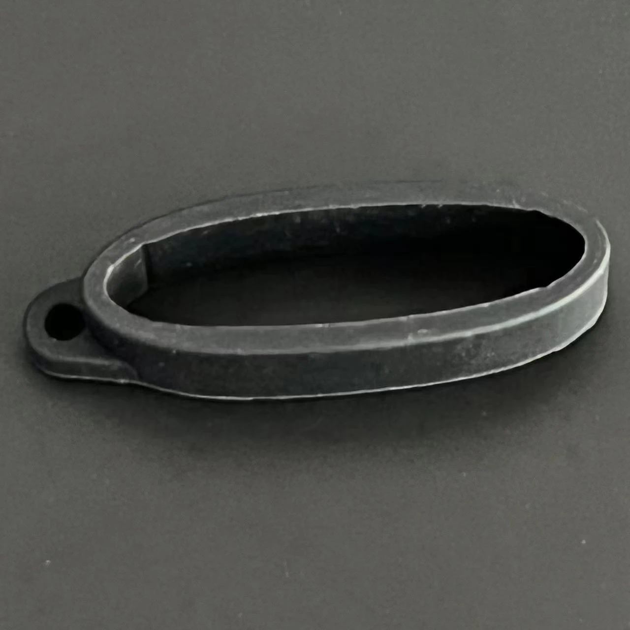 Silicone Ring Lanyard Band with Hanging Loop and Keychain Rubber Decoration