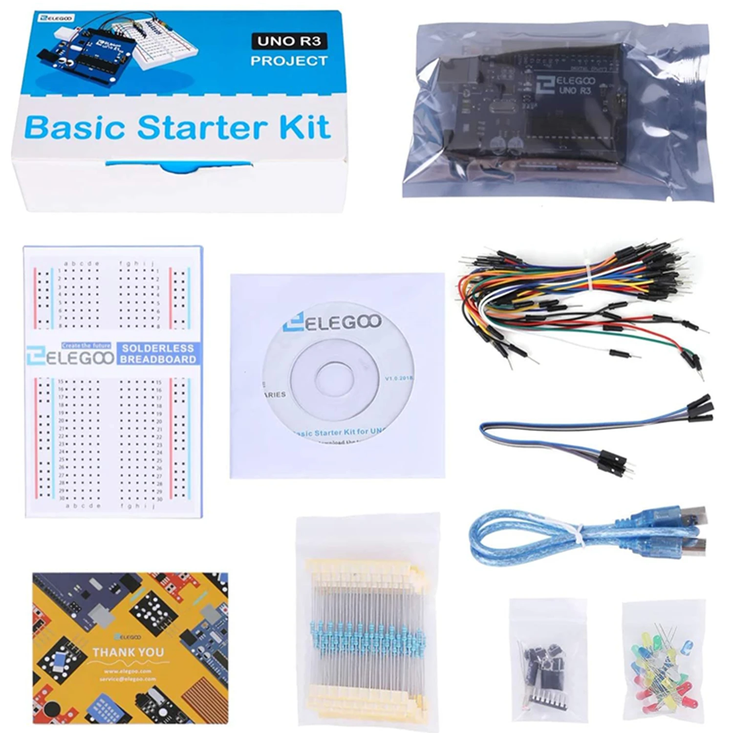 ELEGOO UNO Ʈ ⺻ Ÿ ŰƮ, Tutorial  UNO R3  Arduino IDE DIY  ŰƮ ȣȯ 