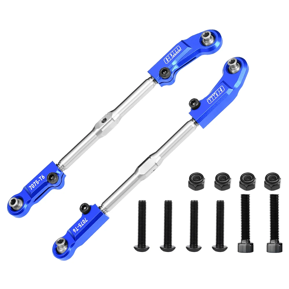 Ensemble de biellettes de direction en aluminium 7075-T6 pour ARRMA 1/8 Talion Kraton 6S, pièces de rechange RC, présentées sur un support